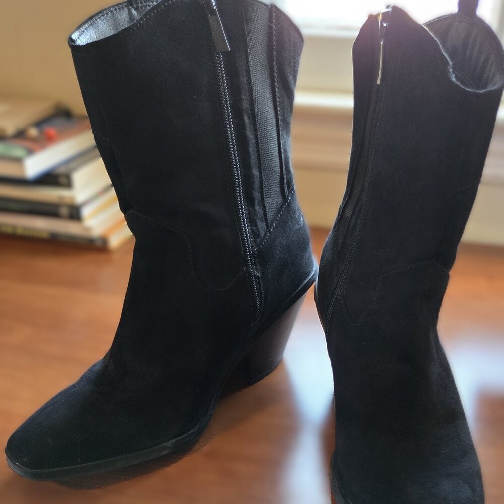 Torrid Black Western Pull on Bootie Sz 7.5WW